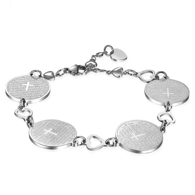 Lord's Prayer Cross Bracelet - Image 2