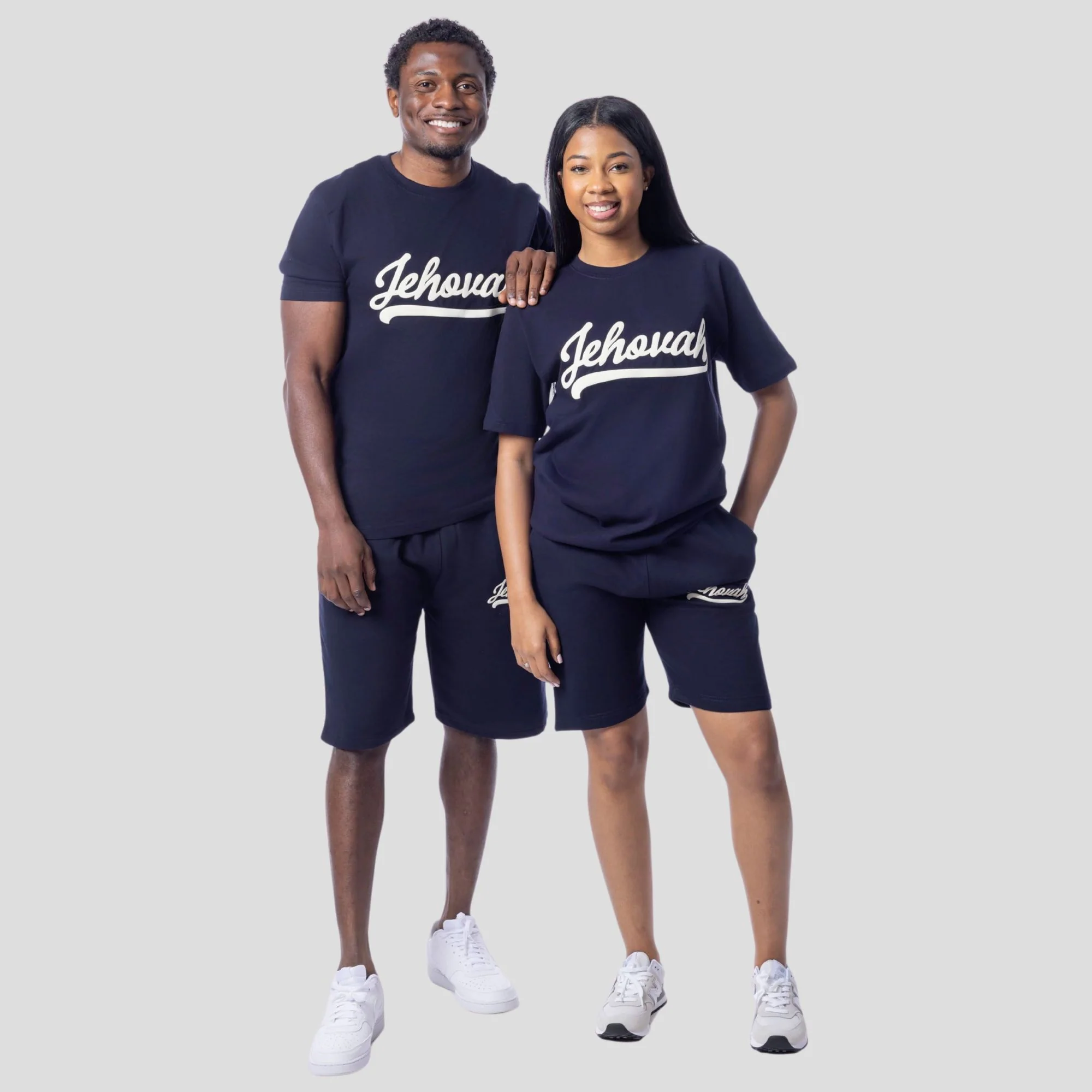 Covered By Jehovah Puff Print (Navy) - Image 7