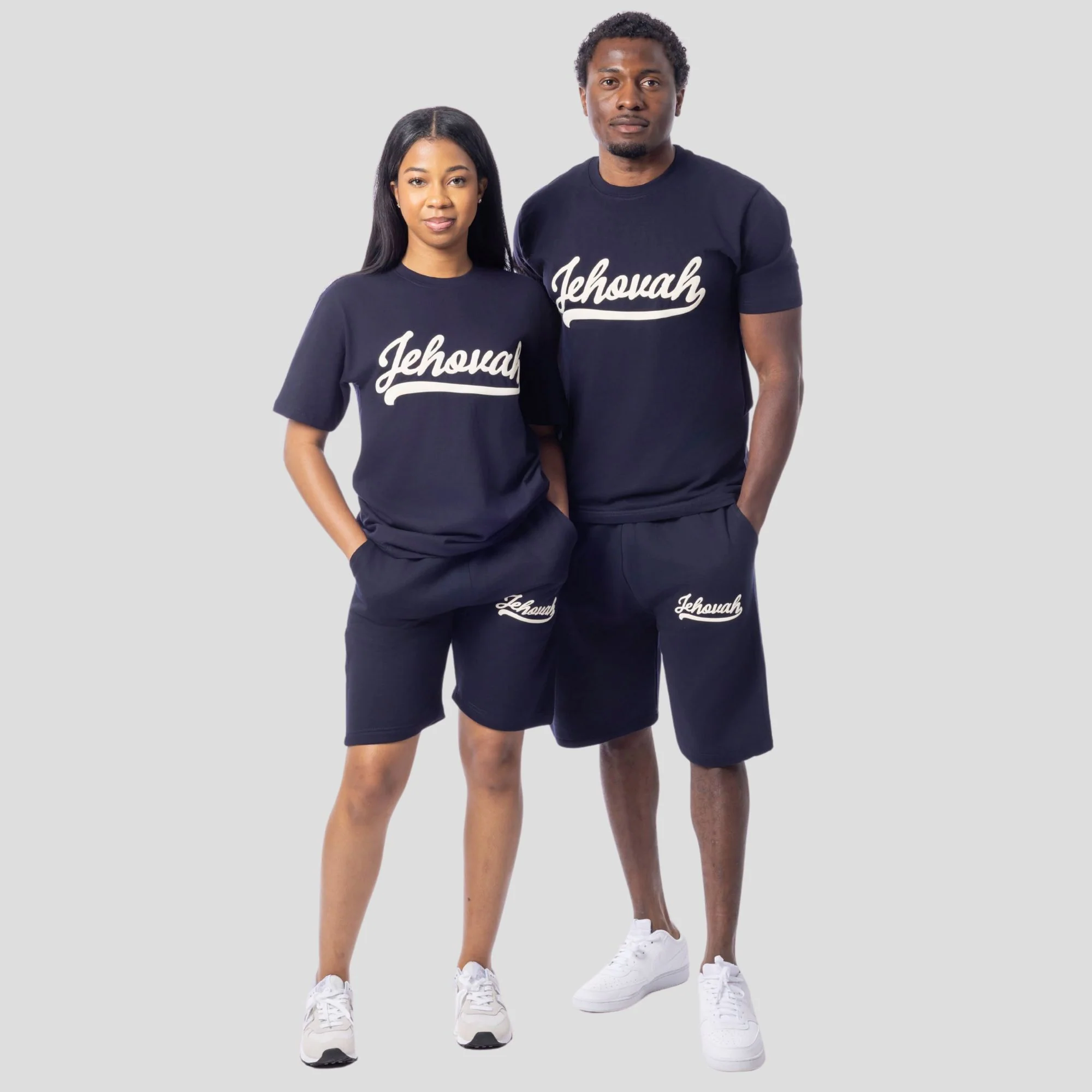 Covered By Jehovah Puff Print (Navy) - Image 8
