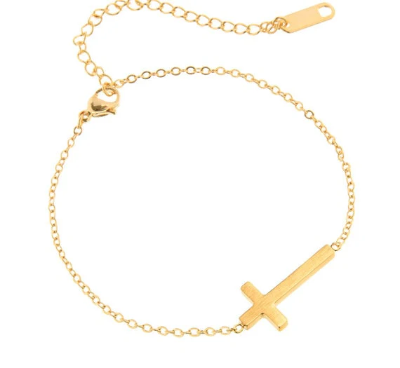 Classic Cross Crucifix Bracelet - Image 2