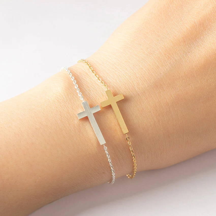 Classic Cross Crucifix Bracelet - Image 3