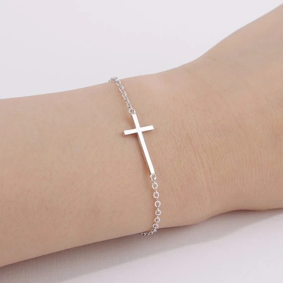 Classic Cross Crucifix Bracelet - Image 4