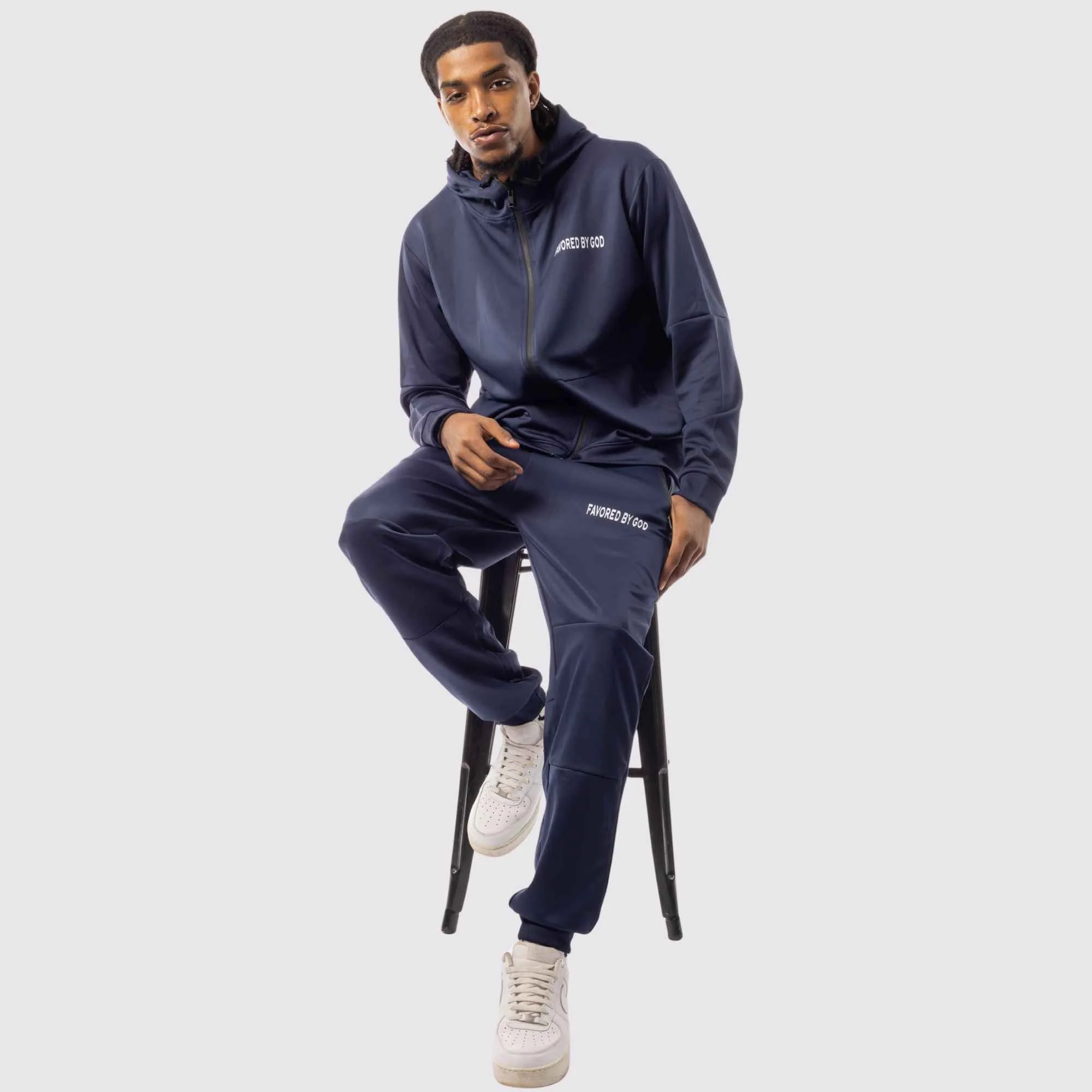 Favored By God Men's Navy Tracksuit - Image 10