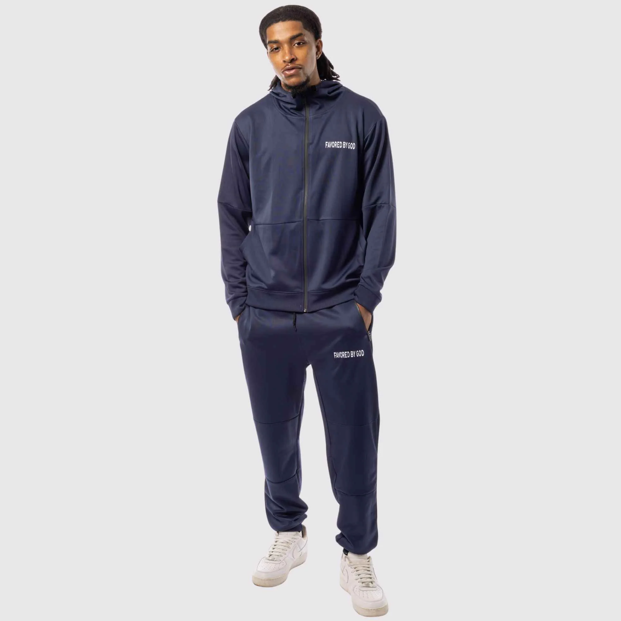 Favored By God Men's Navy Tracksuit - Image 8