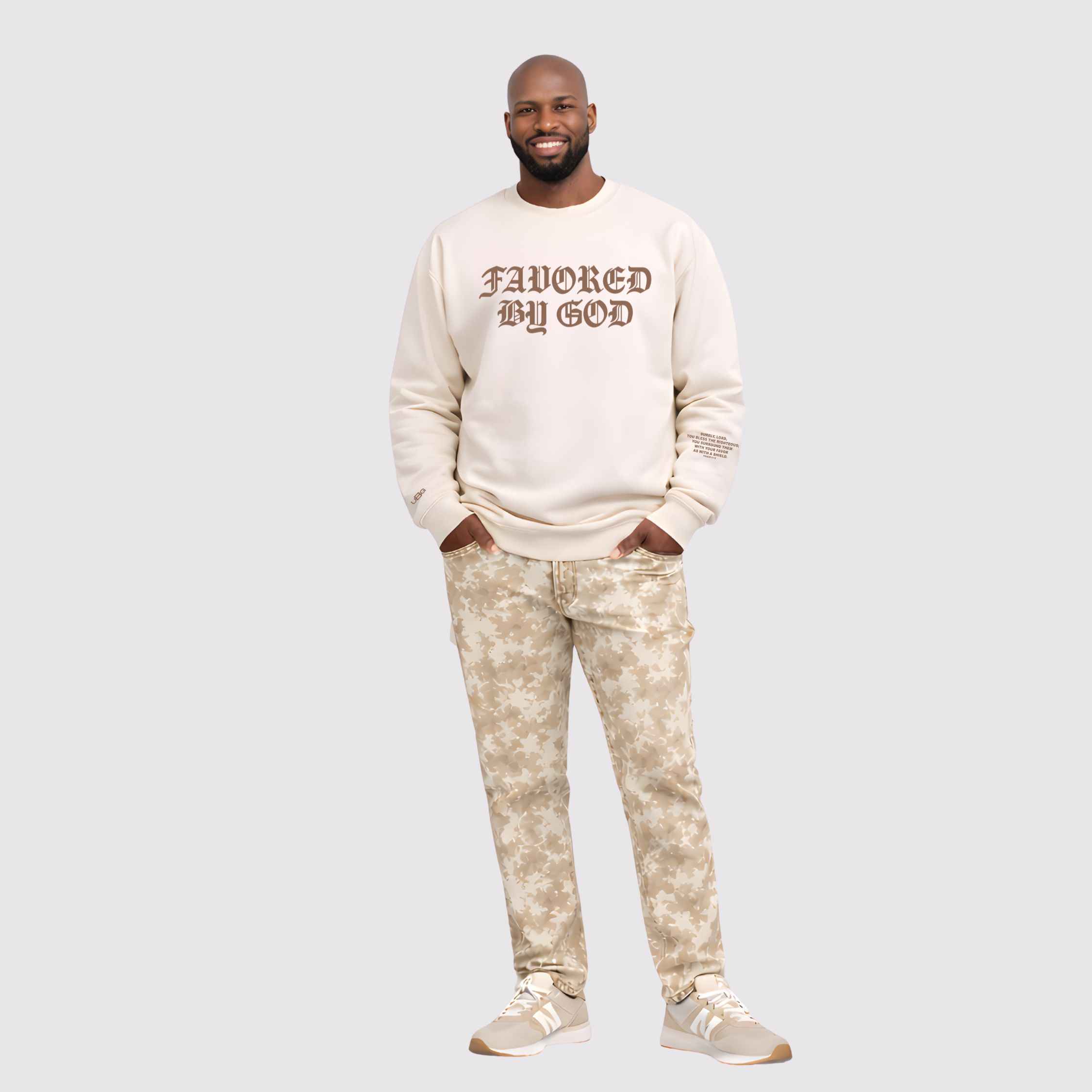 Favored By God Cream Crew - Image 2