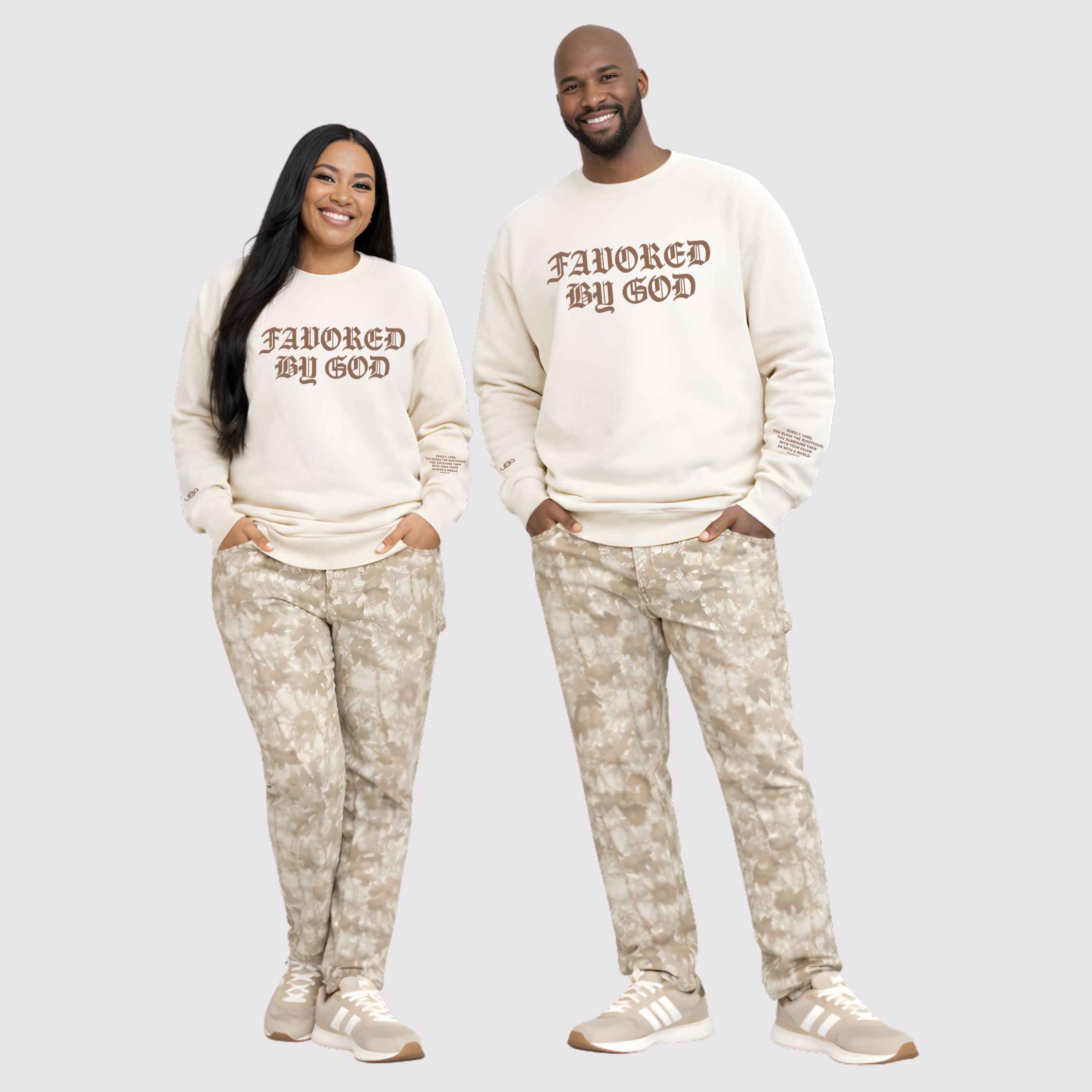 Favored By God Cream Crew - Image 3