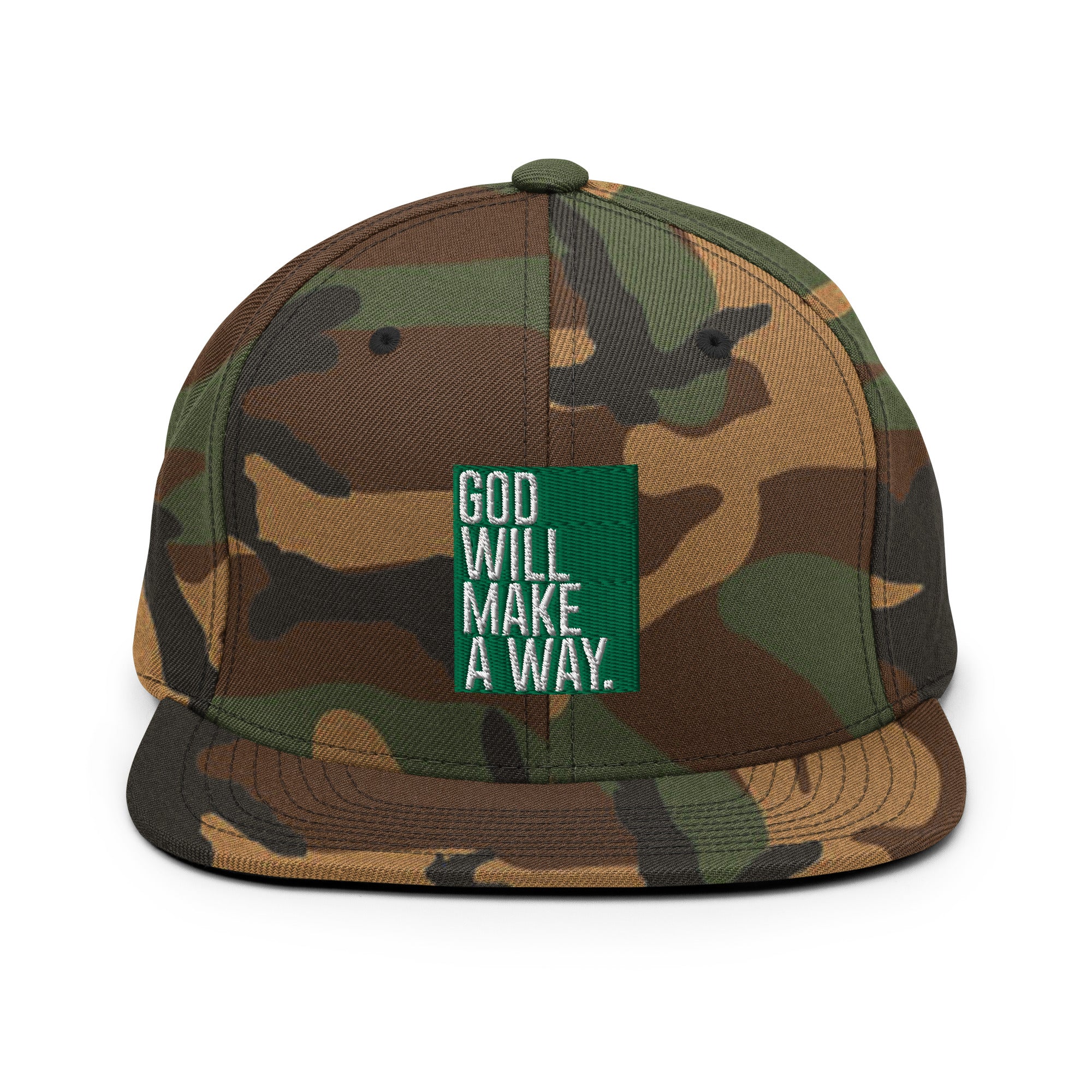 God Will Make A Way Camo Snapback Hat - Image 4