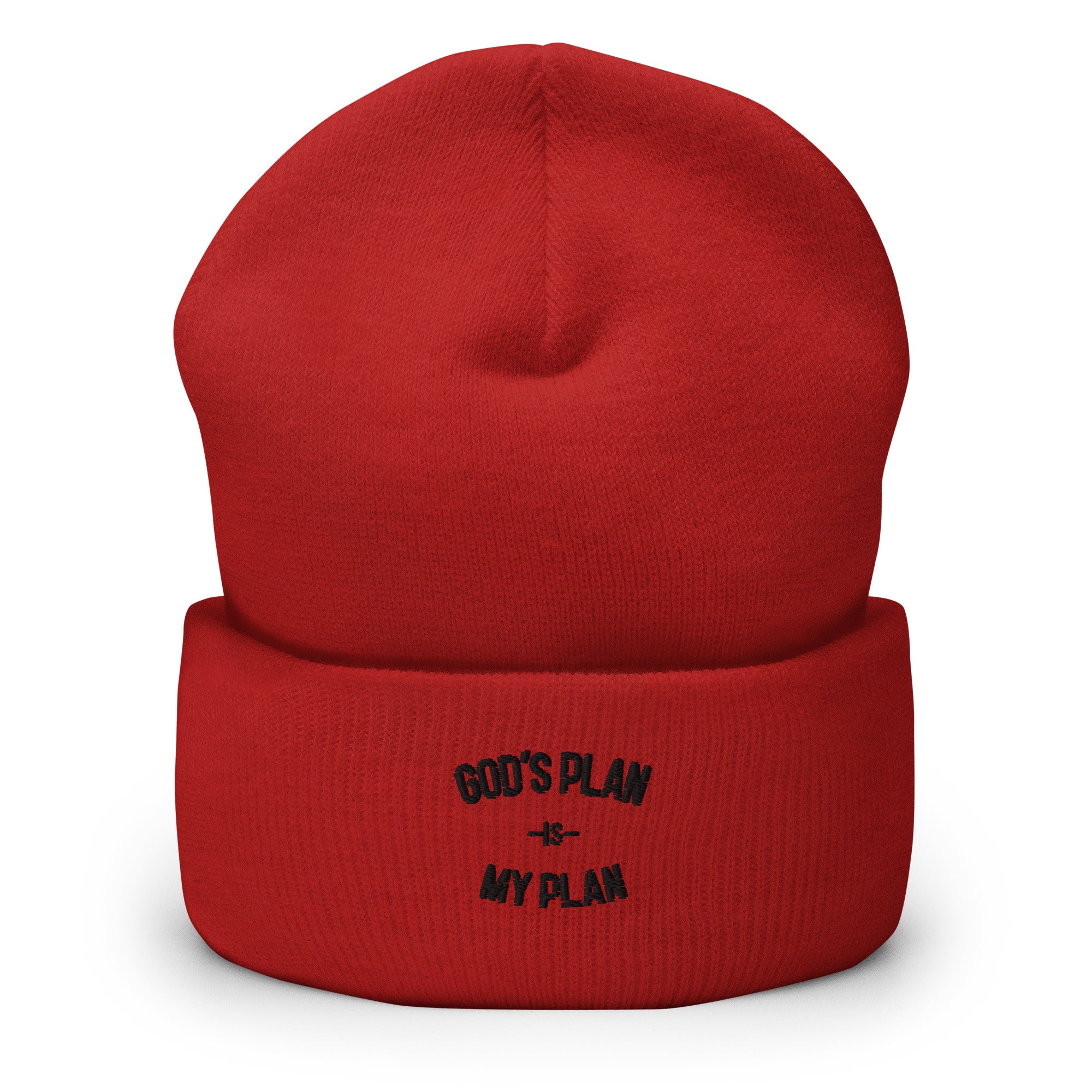 God's Plan Is My Plan Cuffed Beanie