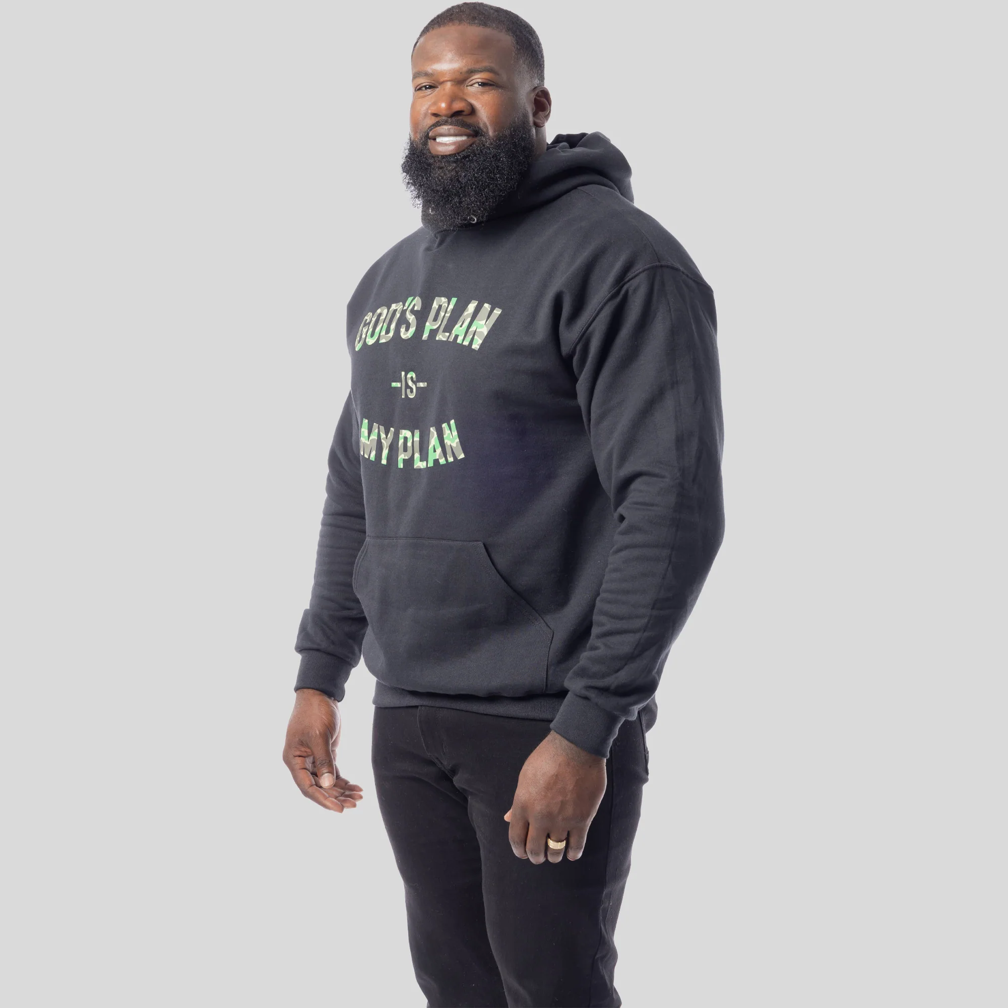 God's Plan My Plan Camo Hoodie - Image 3