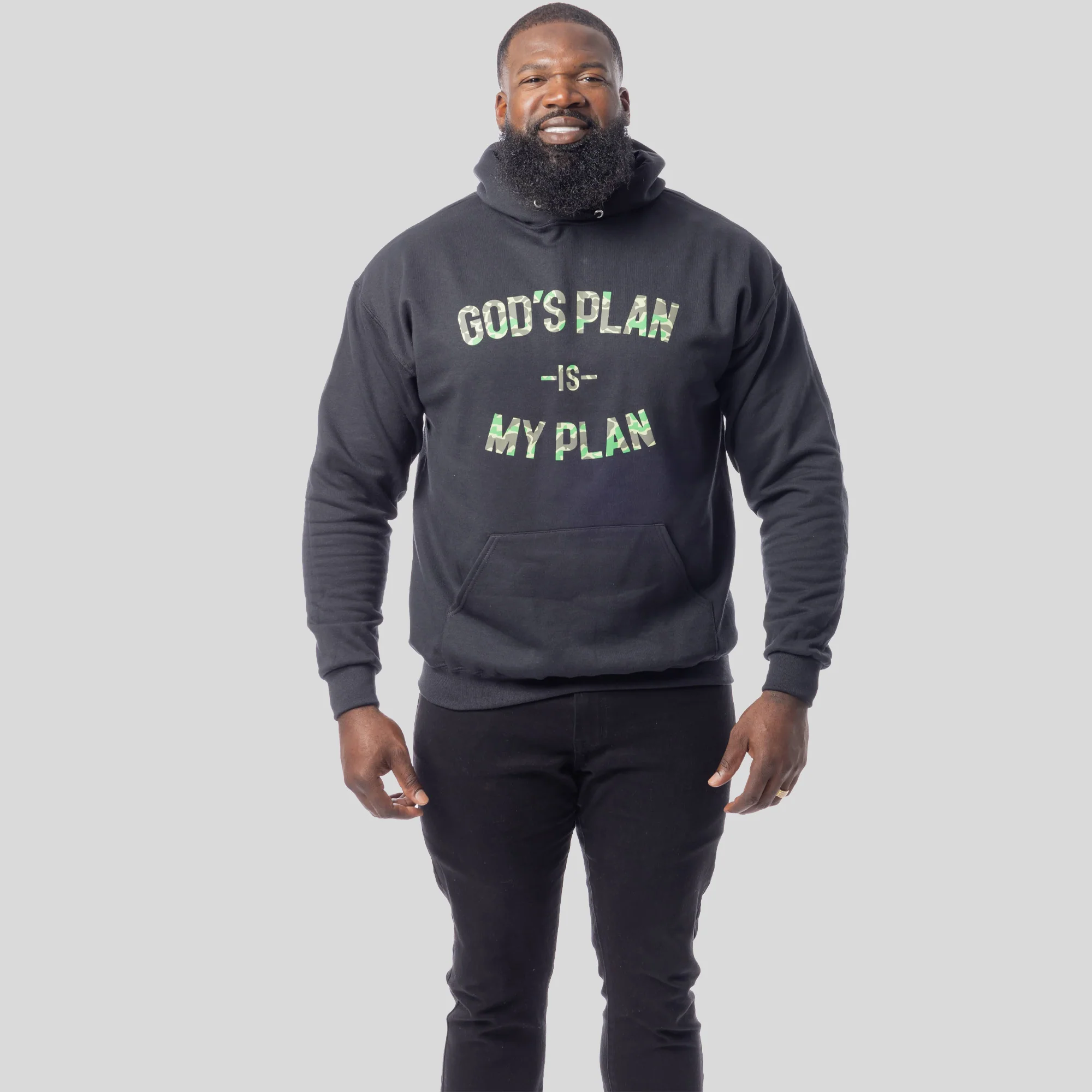 God's Plan My Plan Camo Hoodie - Image 4