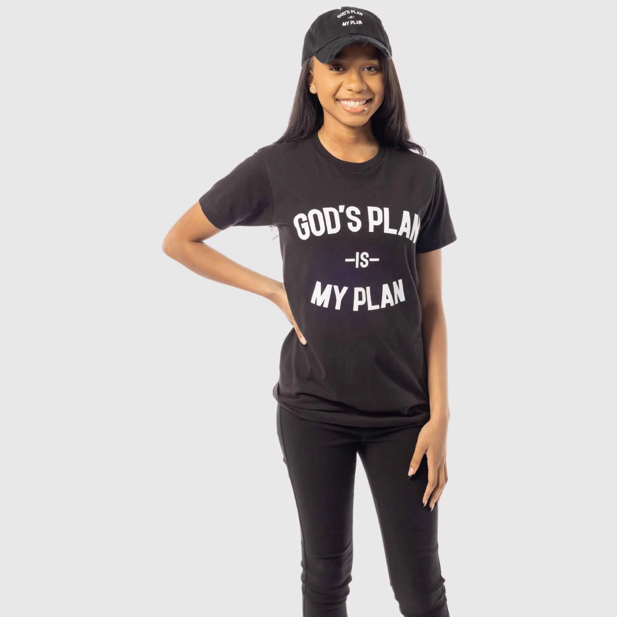 God's Plan My Plan T-Shirt & Hat Bundle Eternal - Image 3