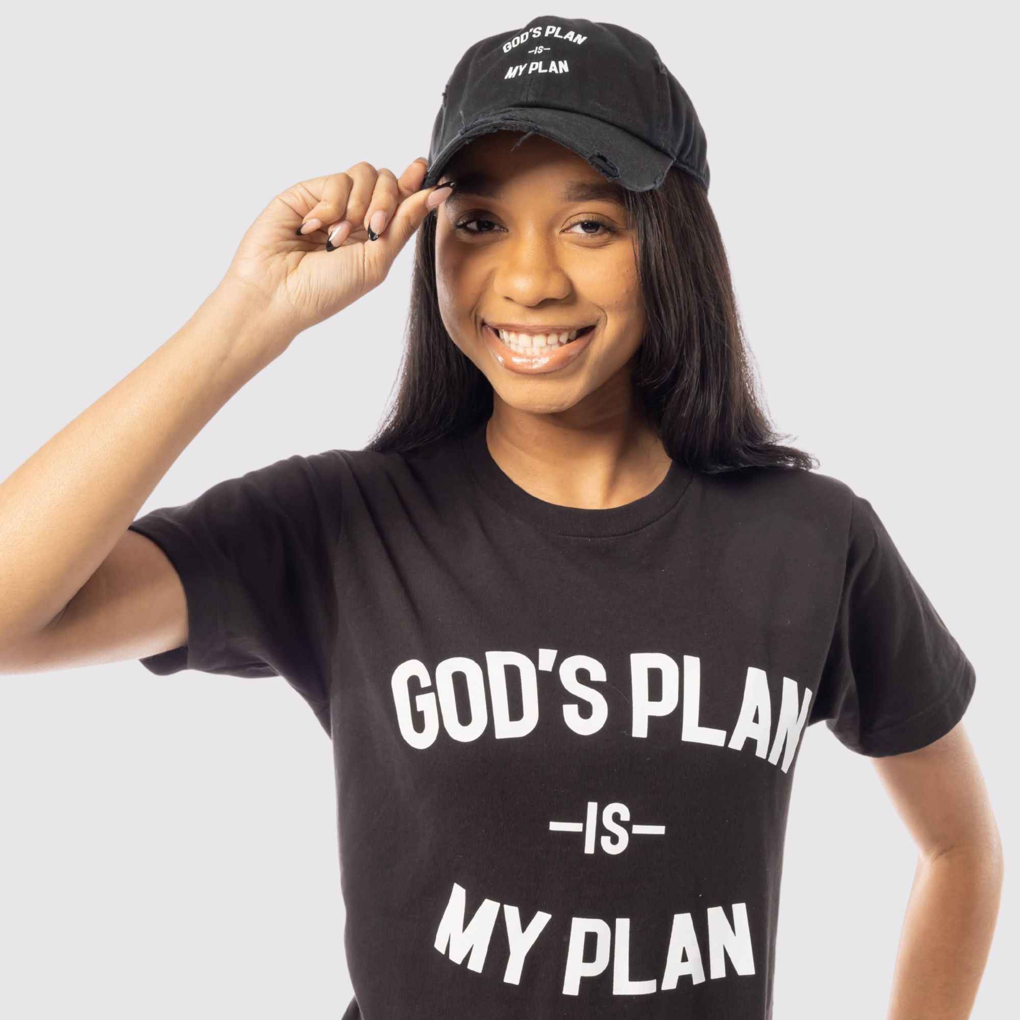 God's Plan My Plan T-Shirt & Hat Bundle Eternal - Image 6