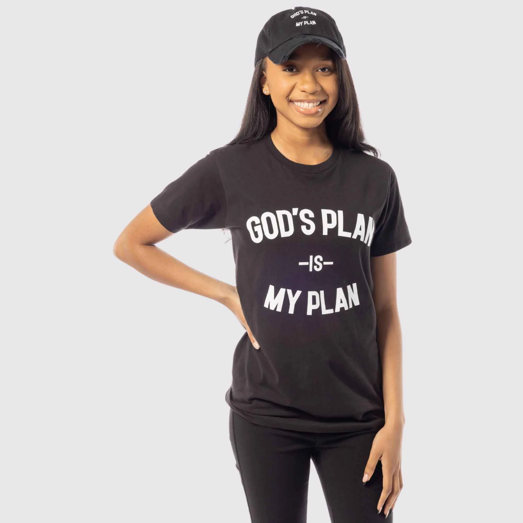 God's Plan My Plan T-Shirt & Hat Bundle Eternal - Image 7