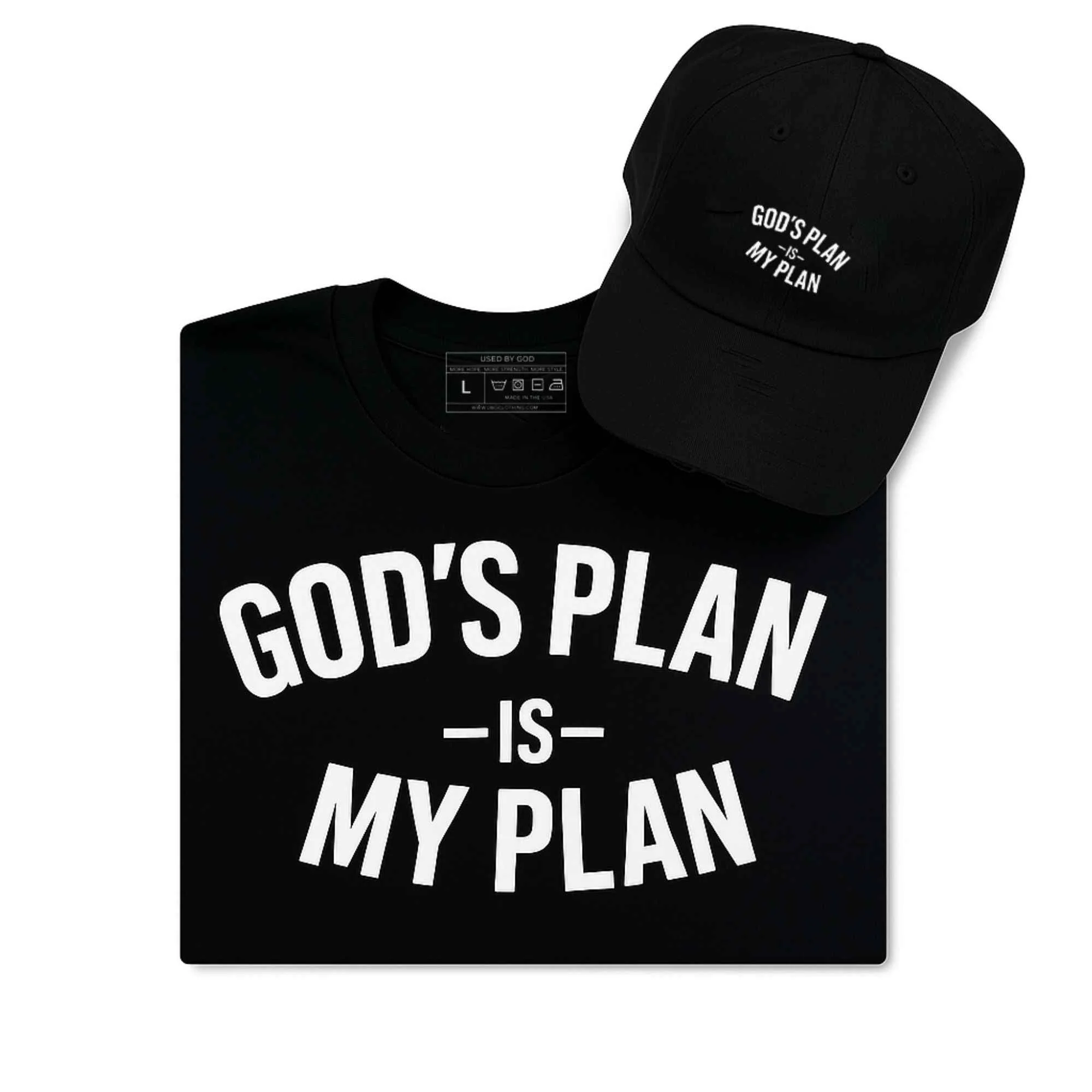 God's Plan My Plan T-Shirt & Hat Bundle Eternal - Image 9