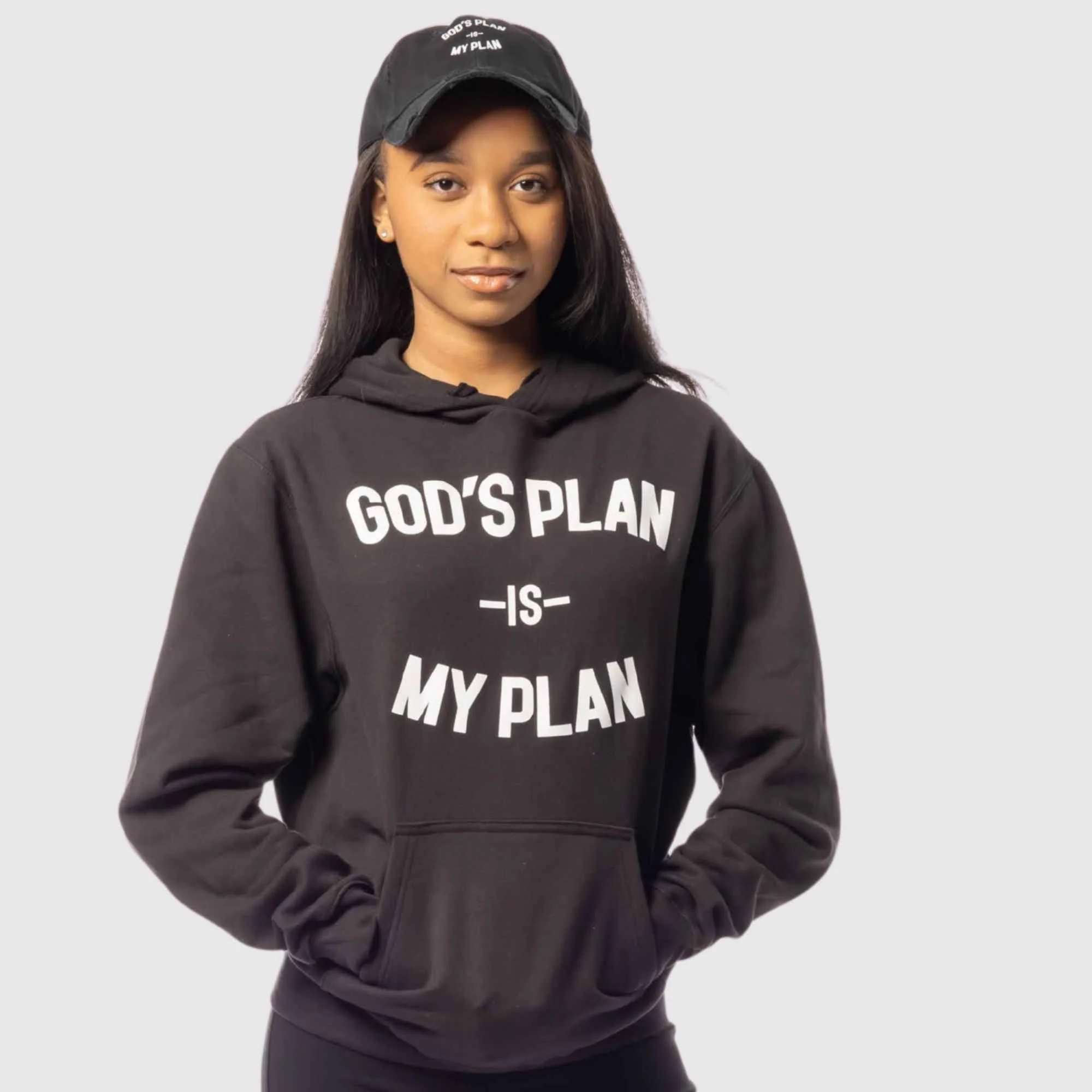 God's Plan My Plan Hoodie & Hat Bundle Eternal - Image 6