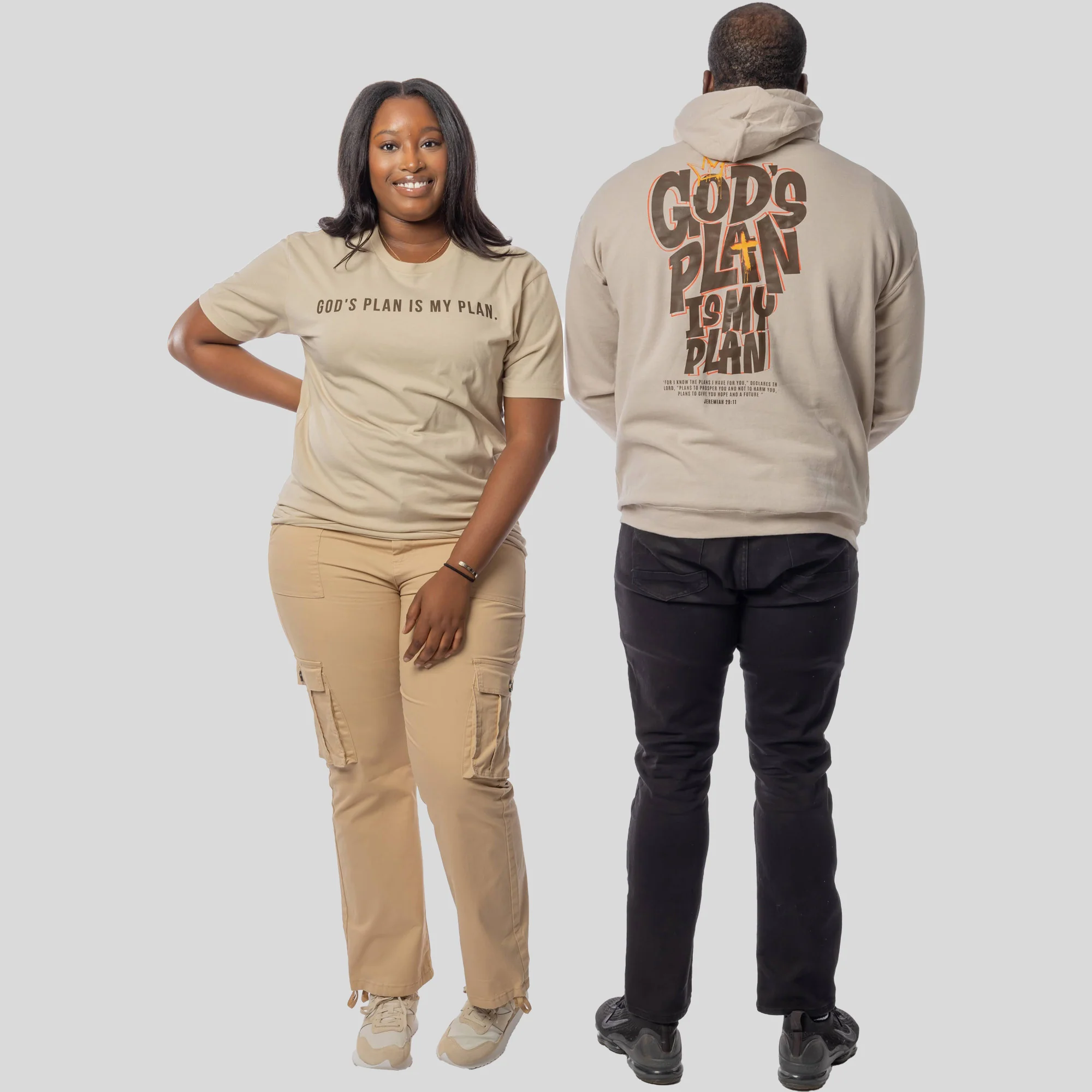 God's Plan My Plan Jeremiah Hoodie + FREE TEE - Image 5