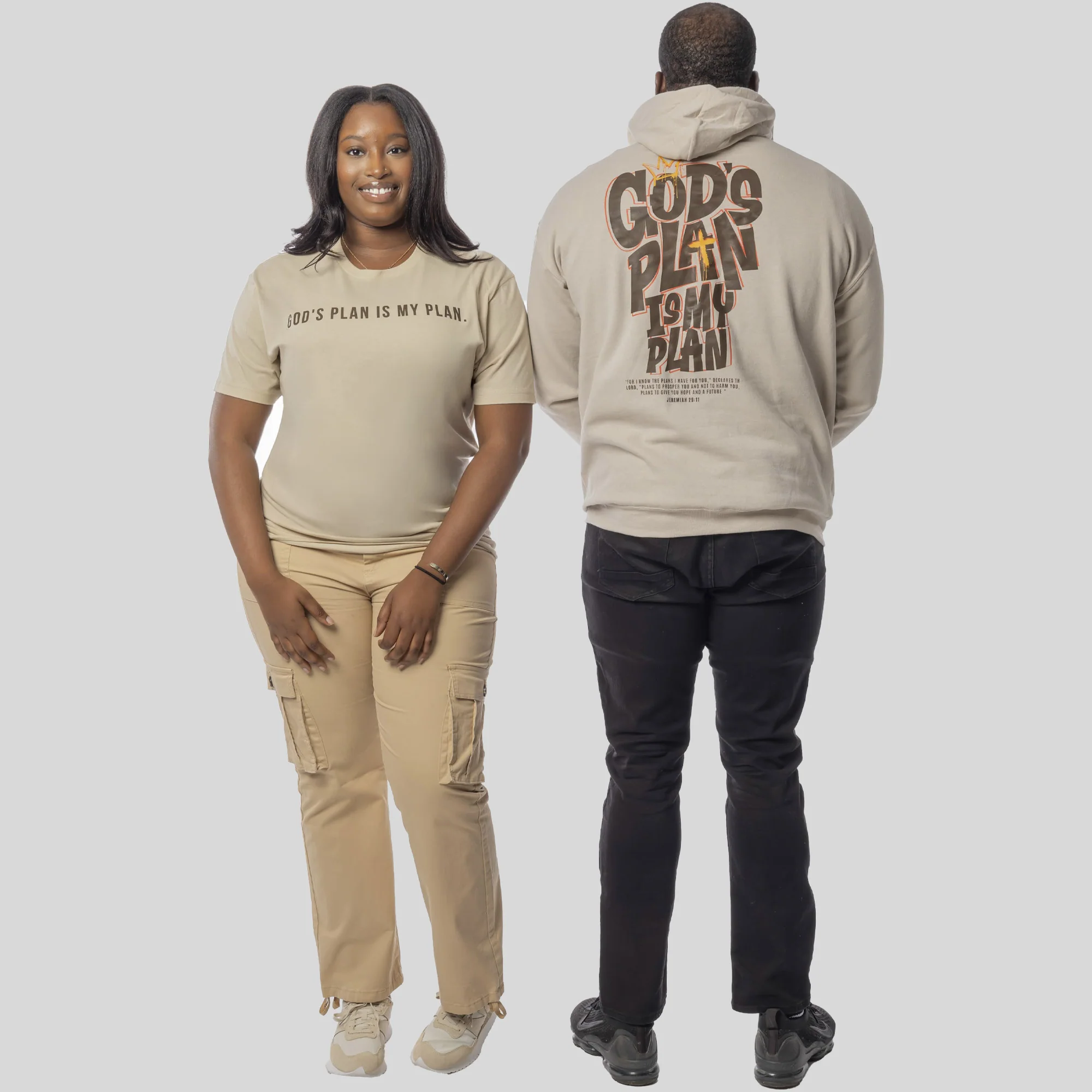God's Plan My Plan Jeremiah Hoodie + FREE TEE - Image 6