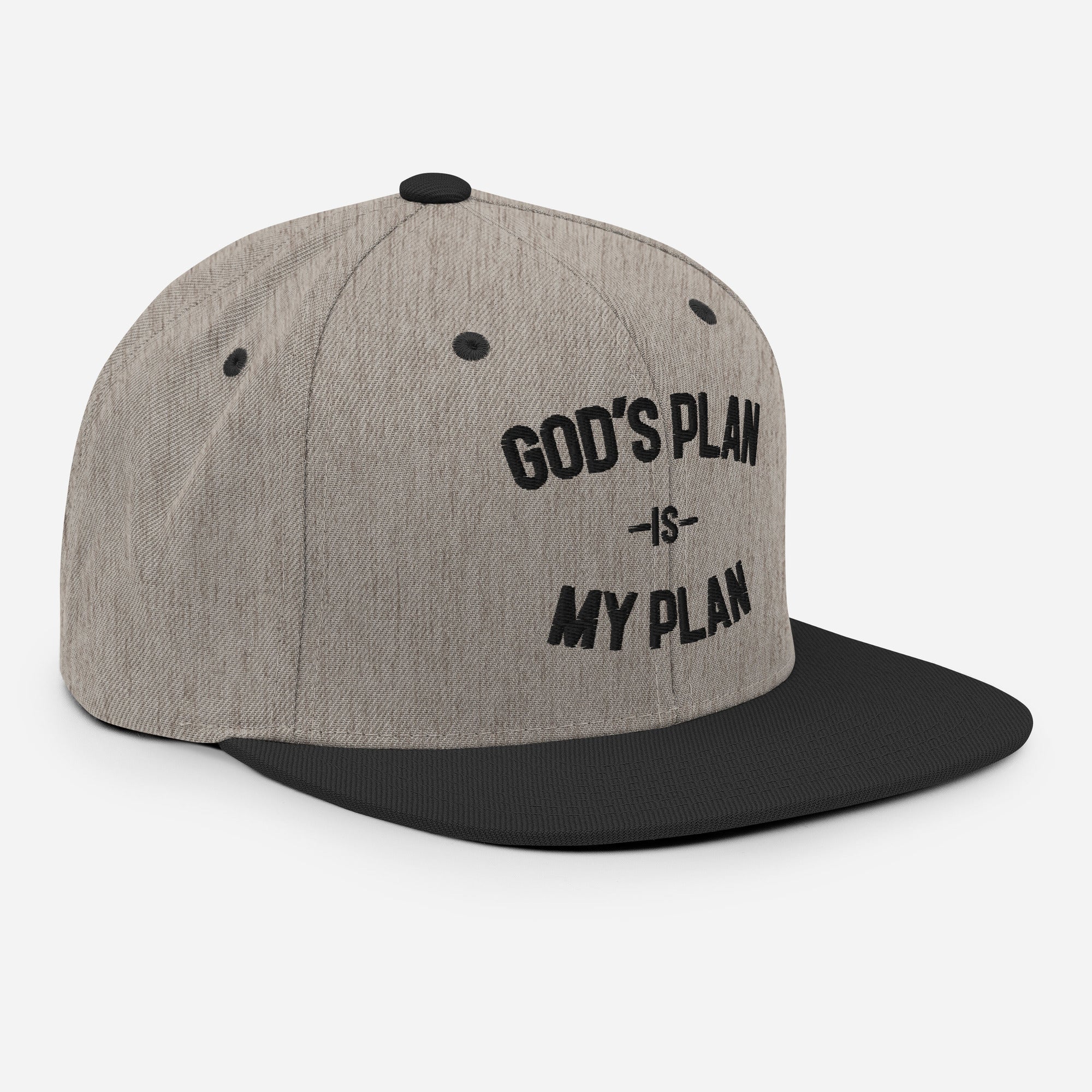 God's Plan My Plan Premium Snapback Hat - Image 2