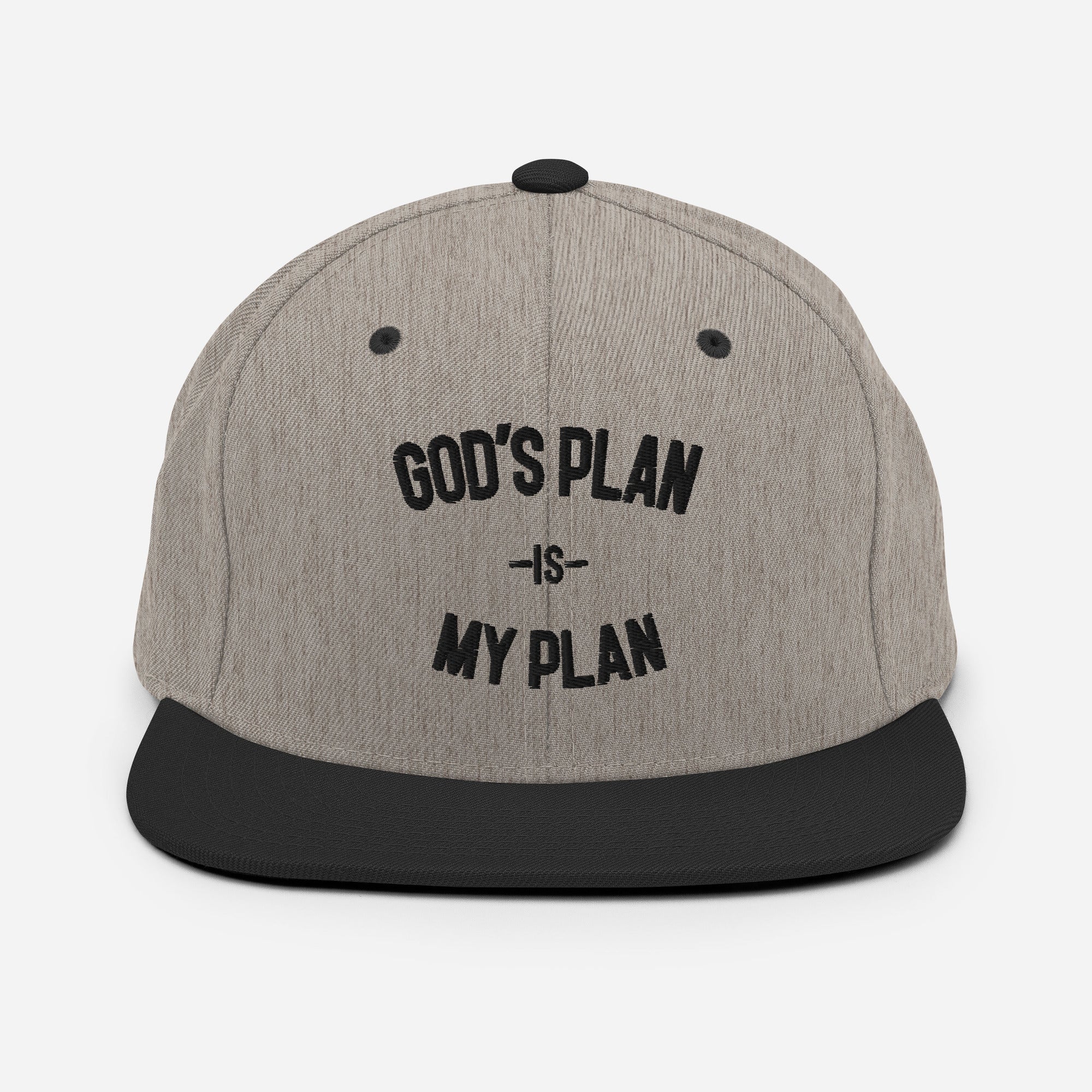God's Plan My Plan Premium Snapback Hat - Image 4