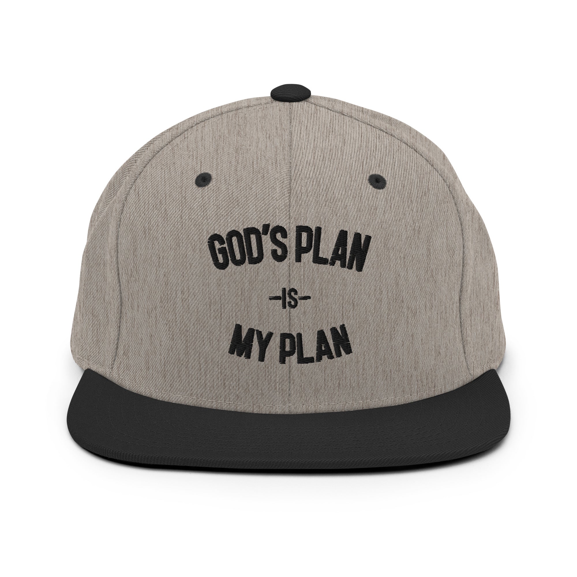 God's Plan My Plan Premium Snapback Hat - Image 5