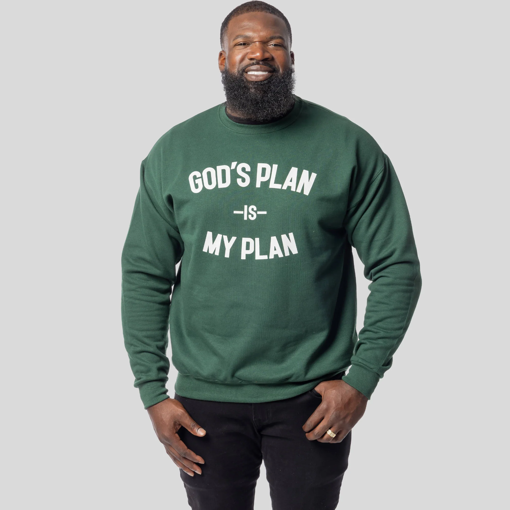 God's Plan My Plan Emerald Crew - Image 6