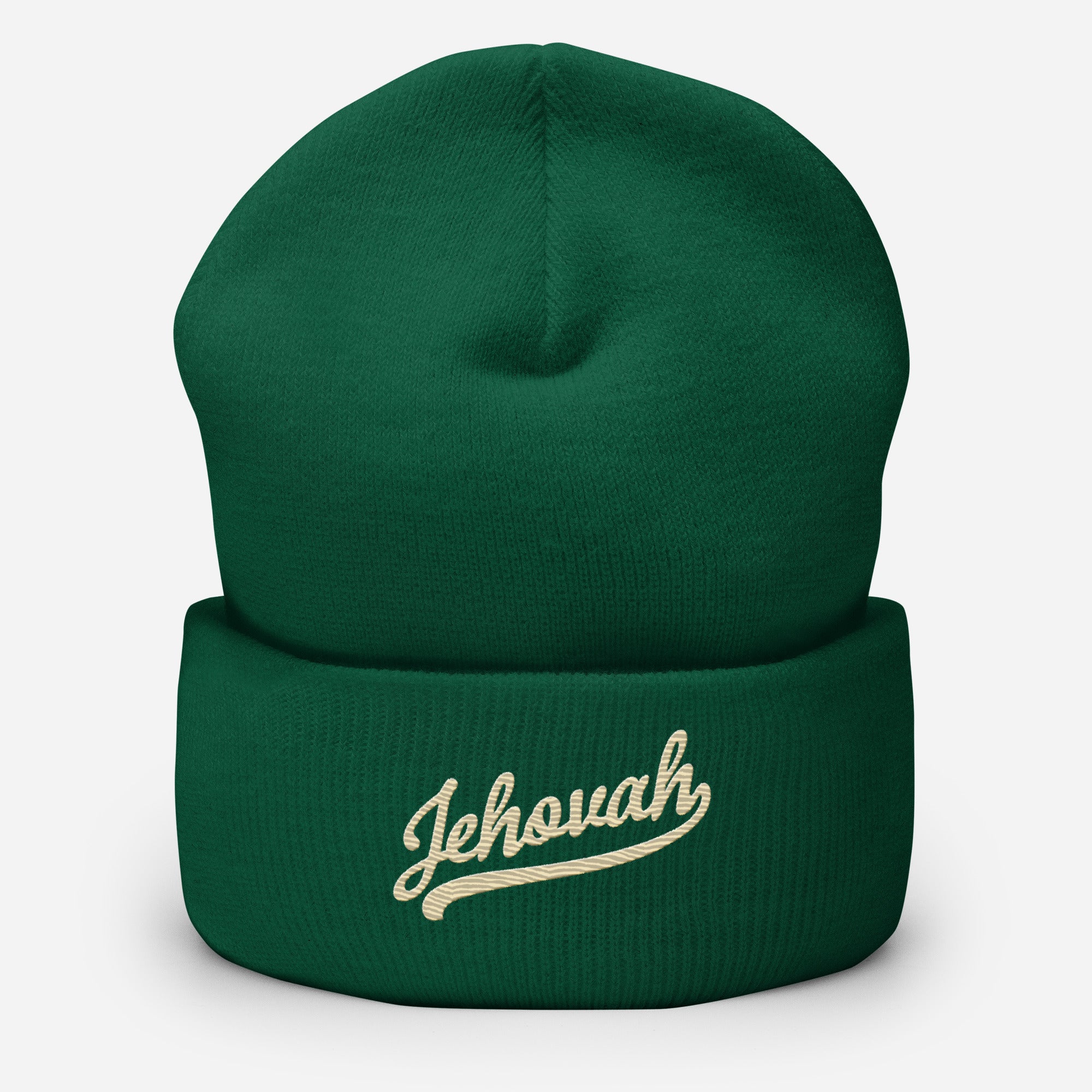 Jehovah Cuffed Beanie (Emerald) - Image 2