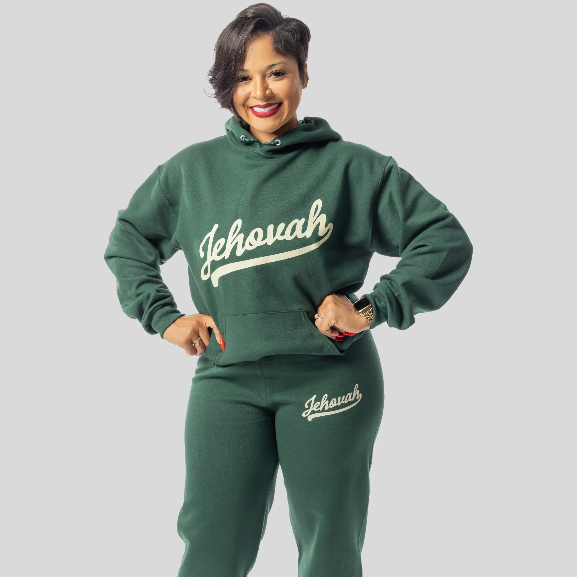 Jehovah Jogger Set (Emerald) - Image 7