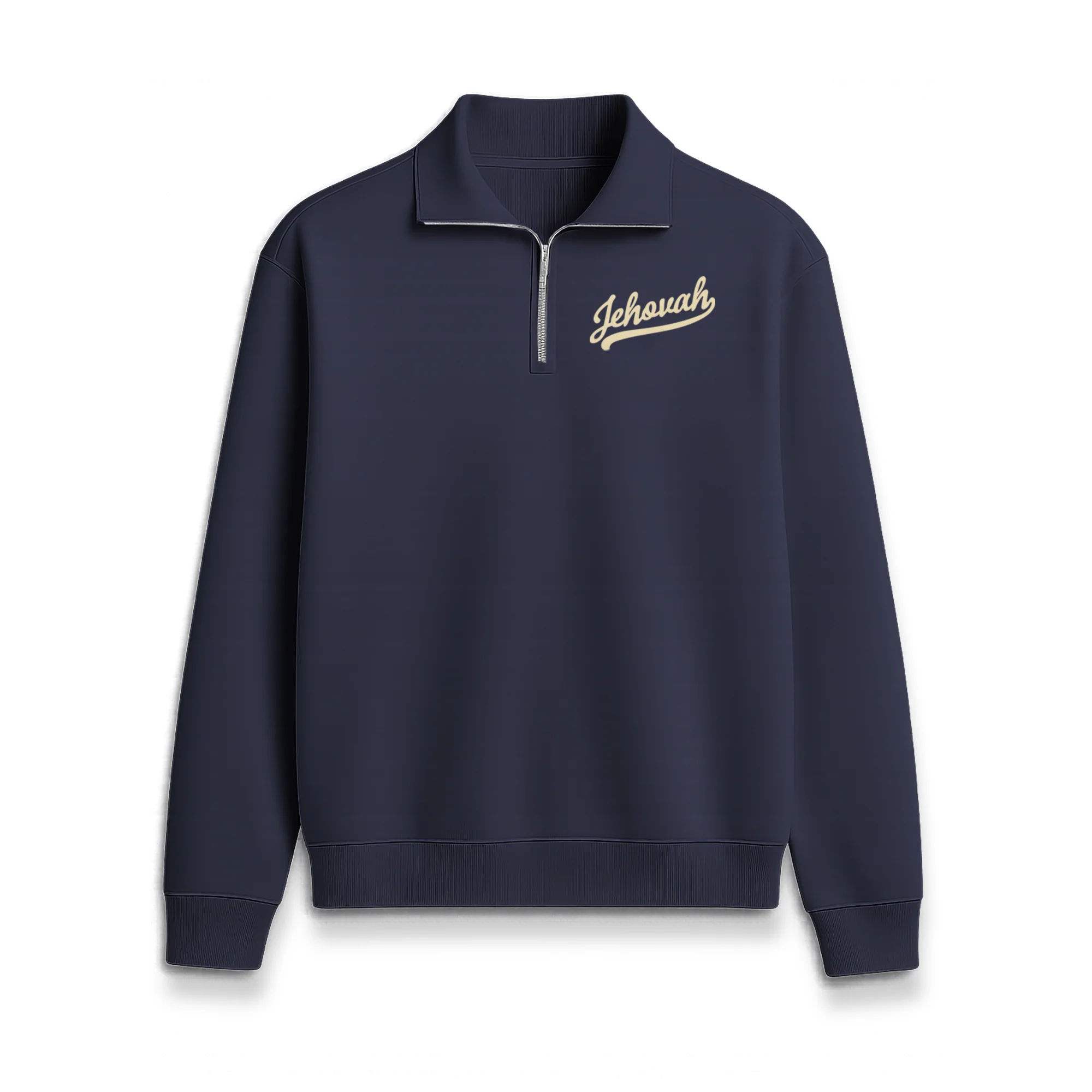 Jehovah Navy Quarter Zip Pullover - Image 5