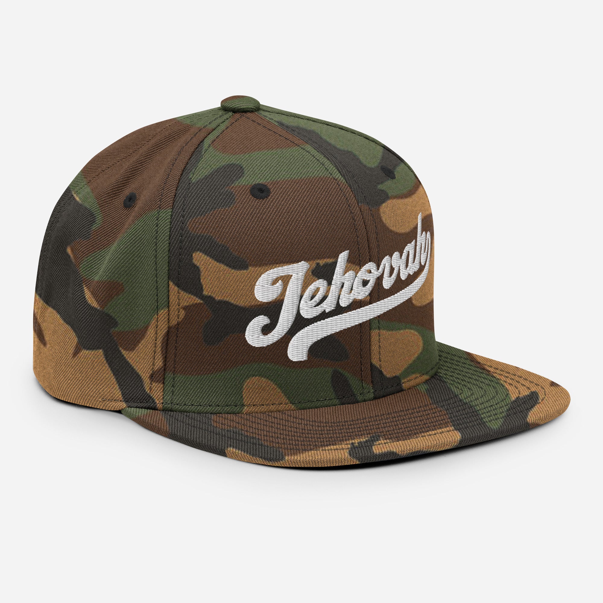 Jehovah Snapback Hat Camo - Image 2