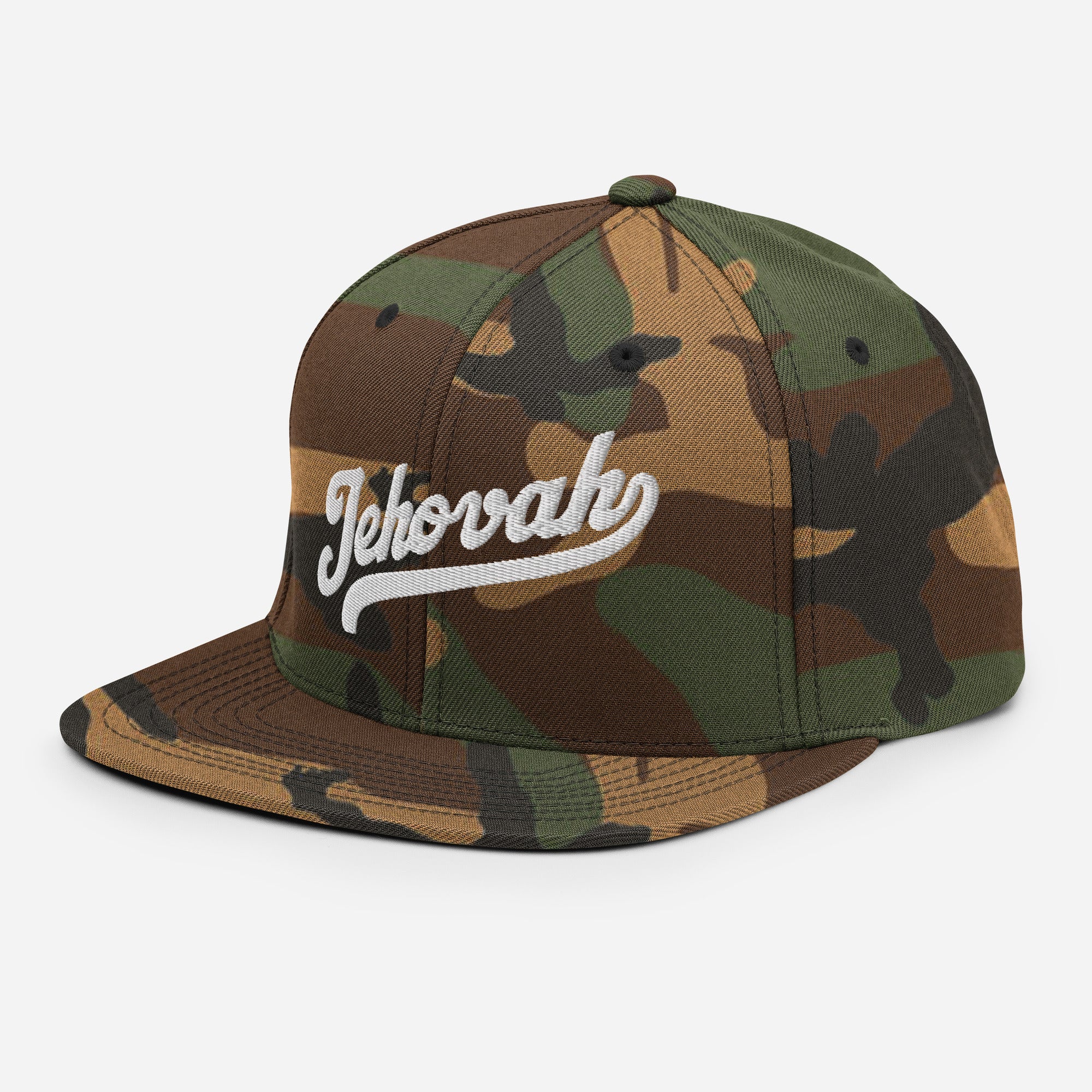 Jehovah Snapback Hat Camo - Image 4