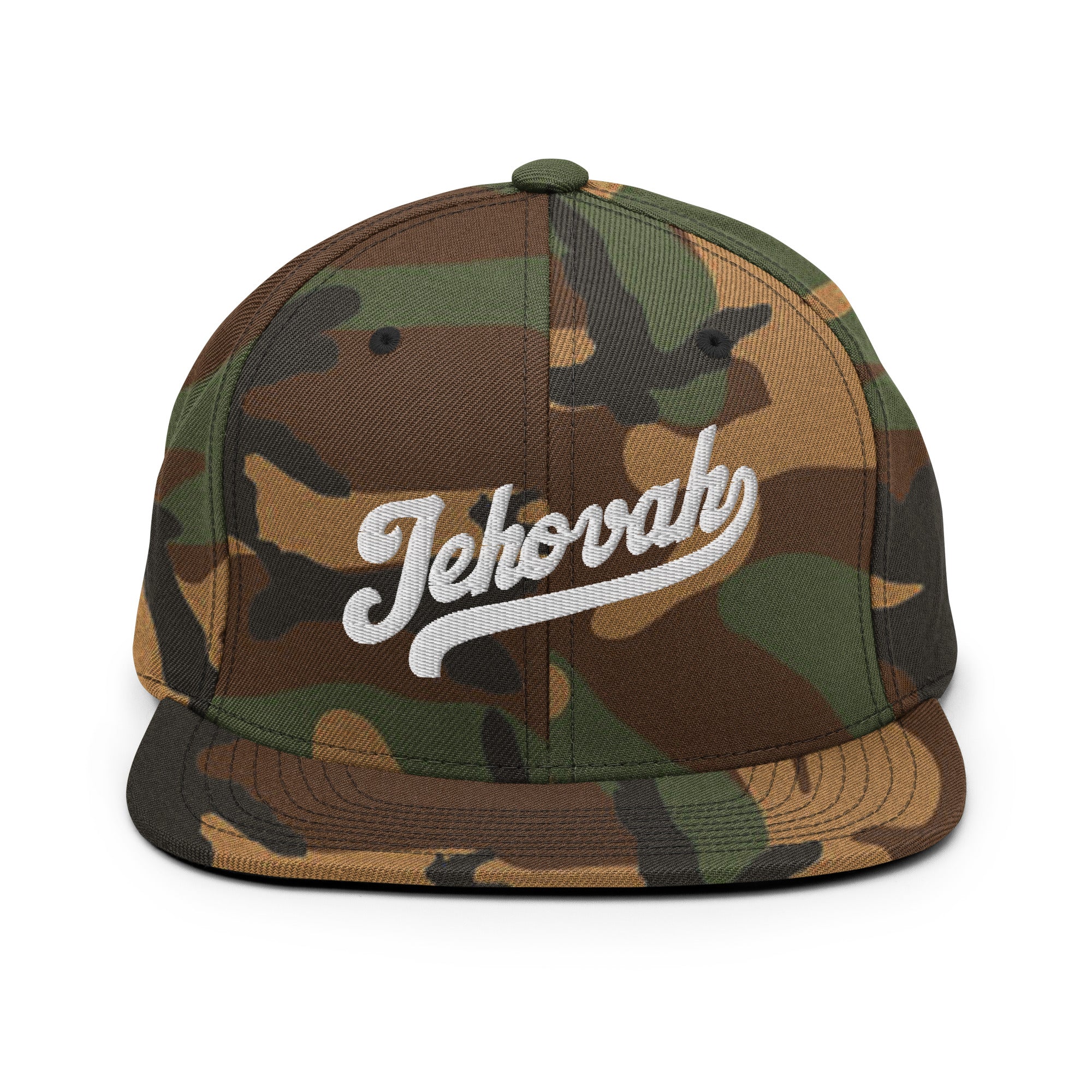 Jehovah Snapback Hat Camo - Image 5