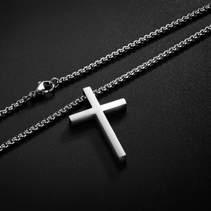 Minimalist Cross Necklace - Image 2