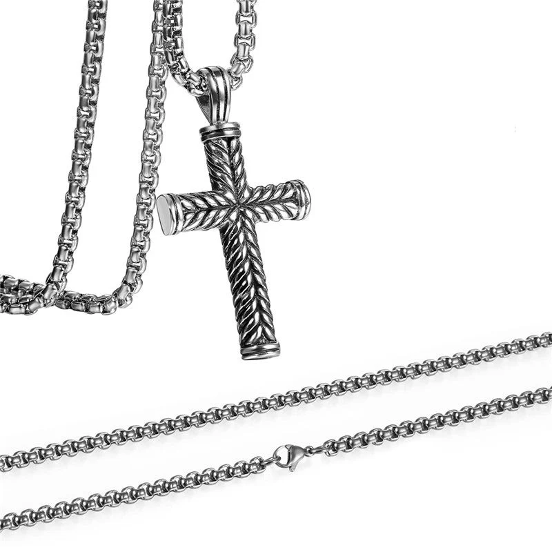 Vintage Cross Necklace - Image 3