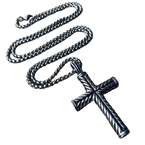 Vintage Cross Necklace - Image 5