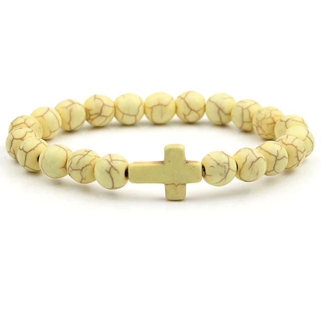 Trust Stone Cross Charm Bracelet - Image 3