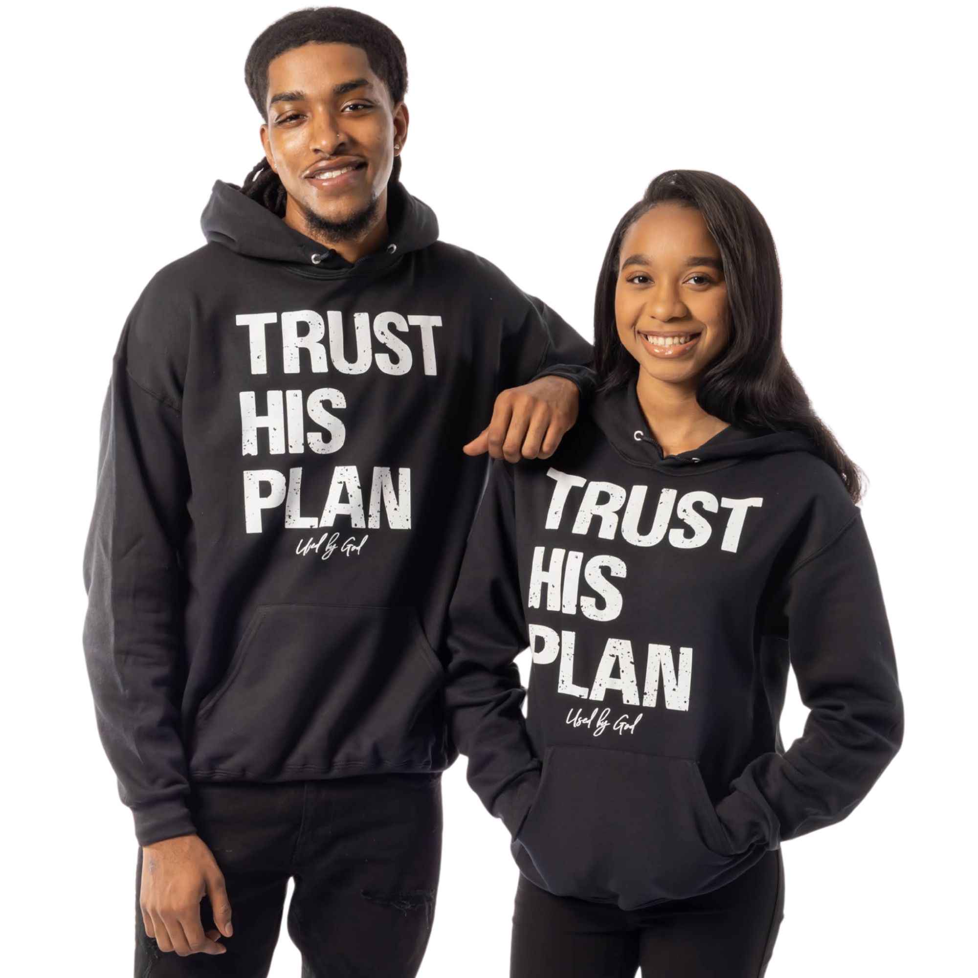 Trust His Plan Acid Wash Premium Hoodie