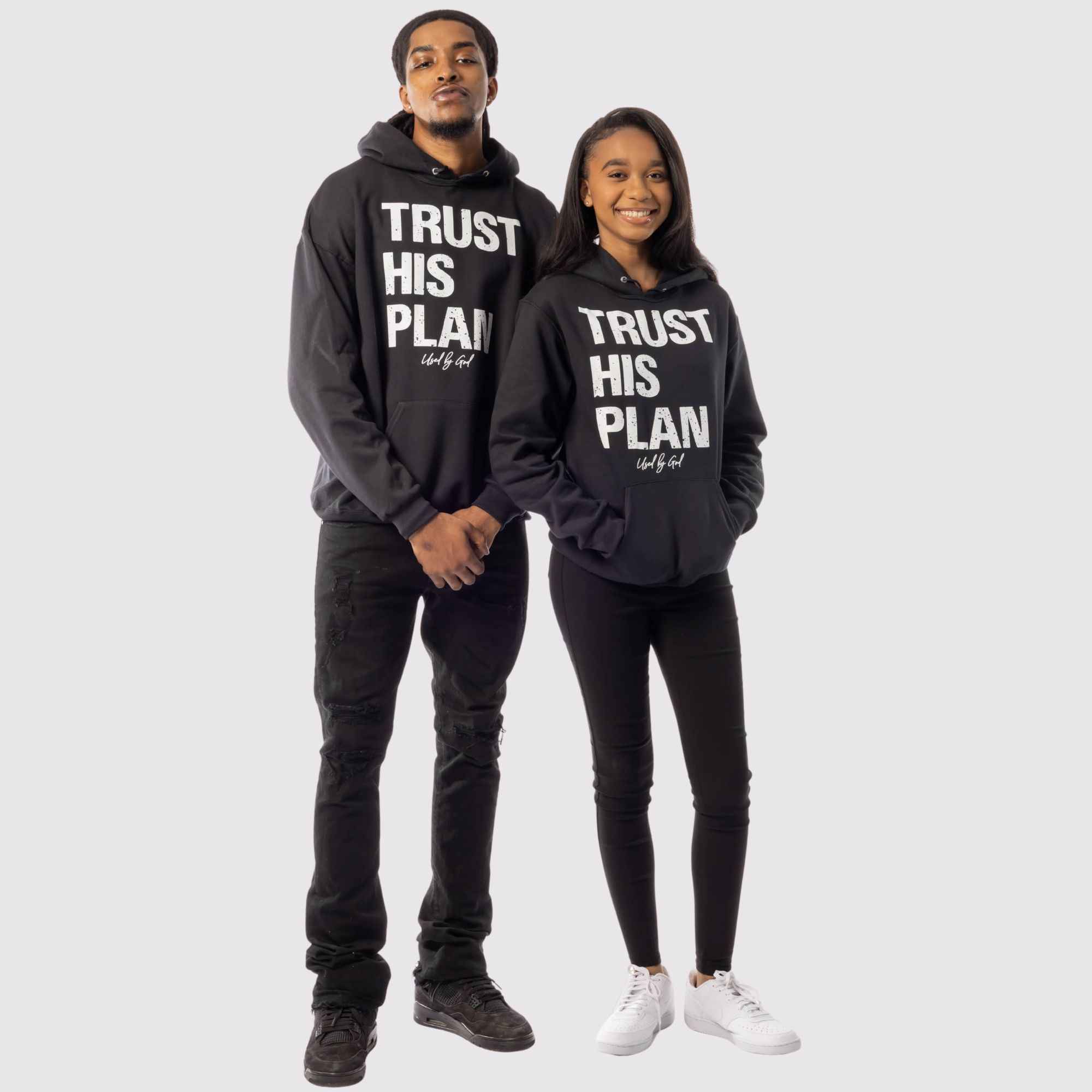Trust His Plan Acid Wash Premium Hoodie - Image 6