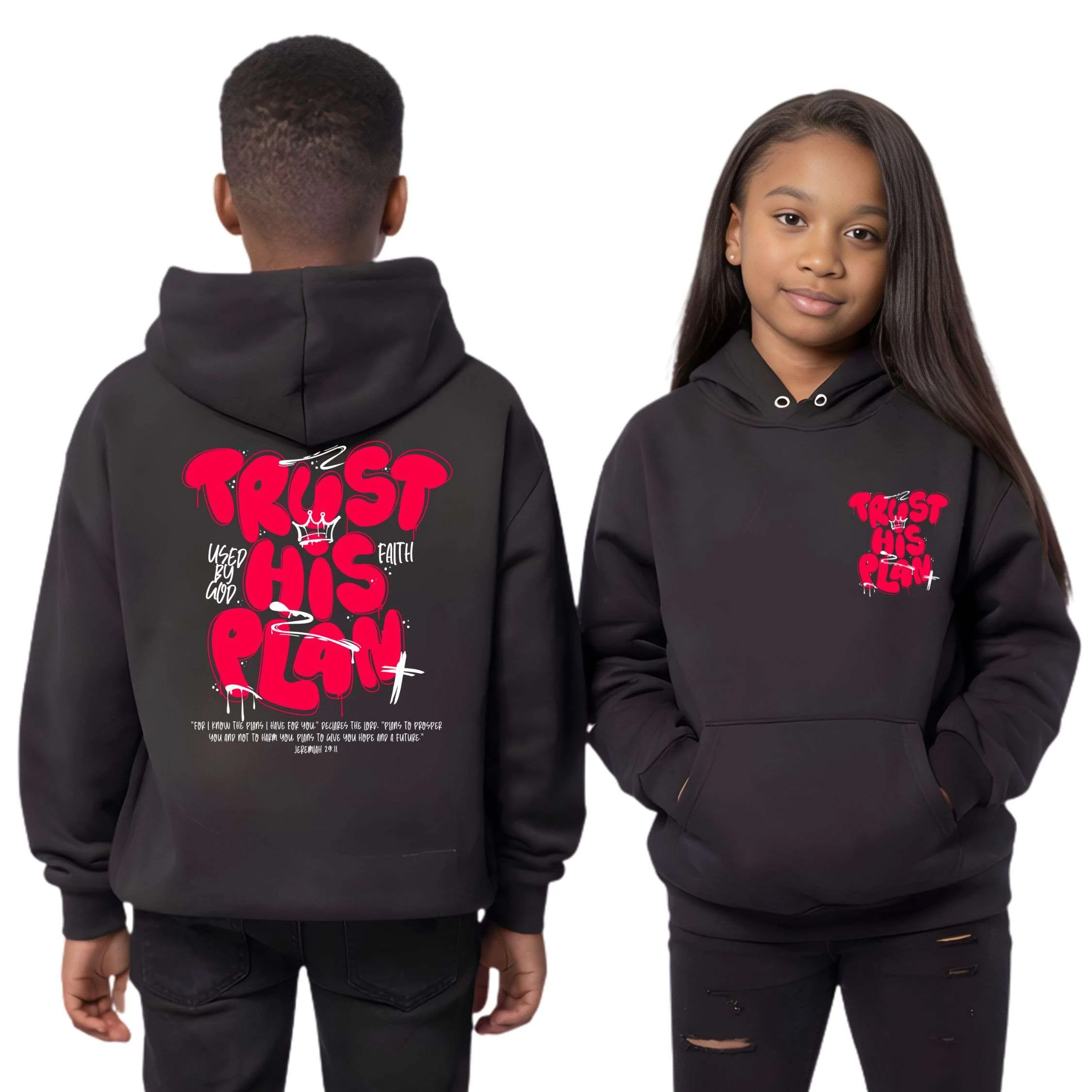 Trust His Plan Jeremiah Kids Hoodie