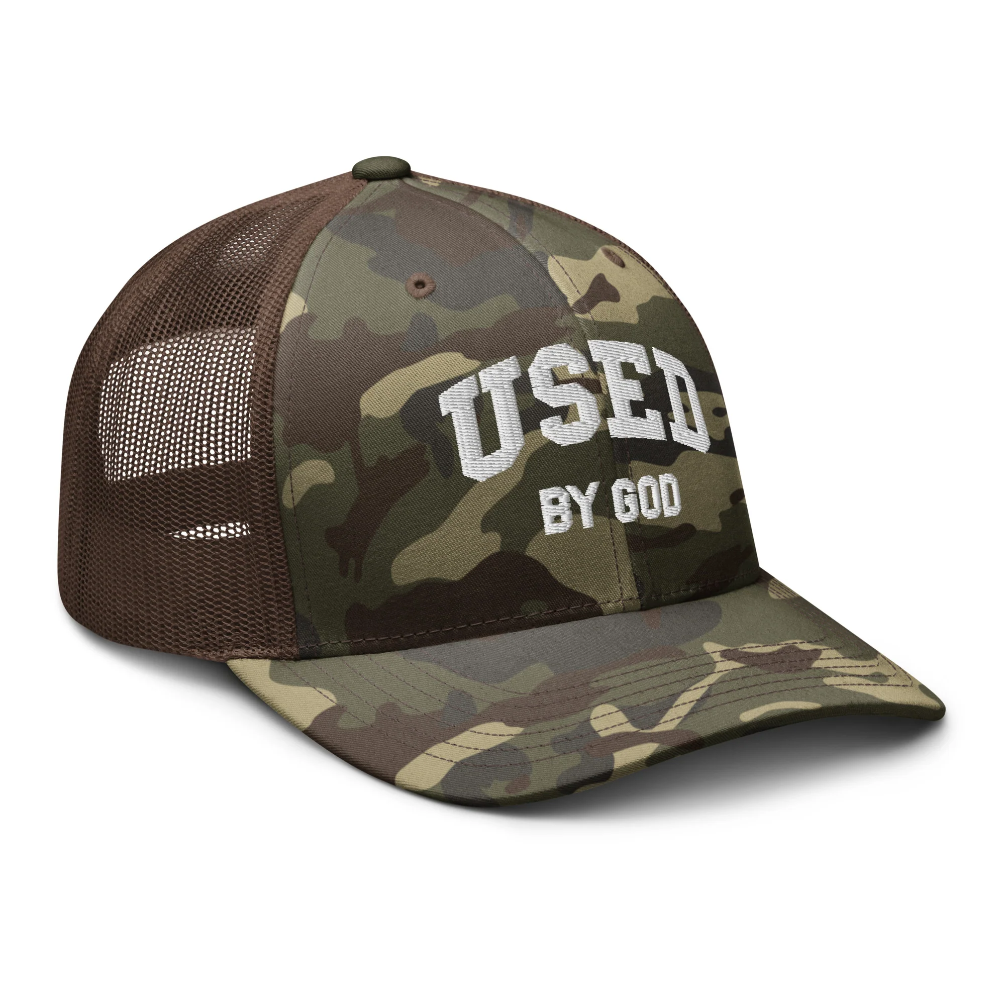 UBG Collegiate Camo Trucker Hat - Image 3