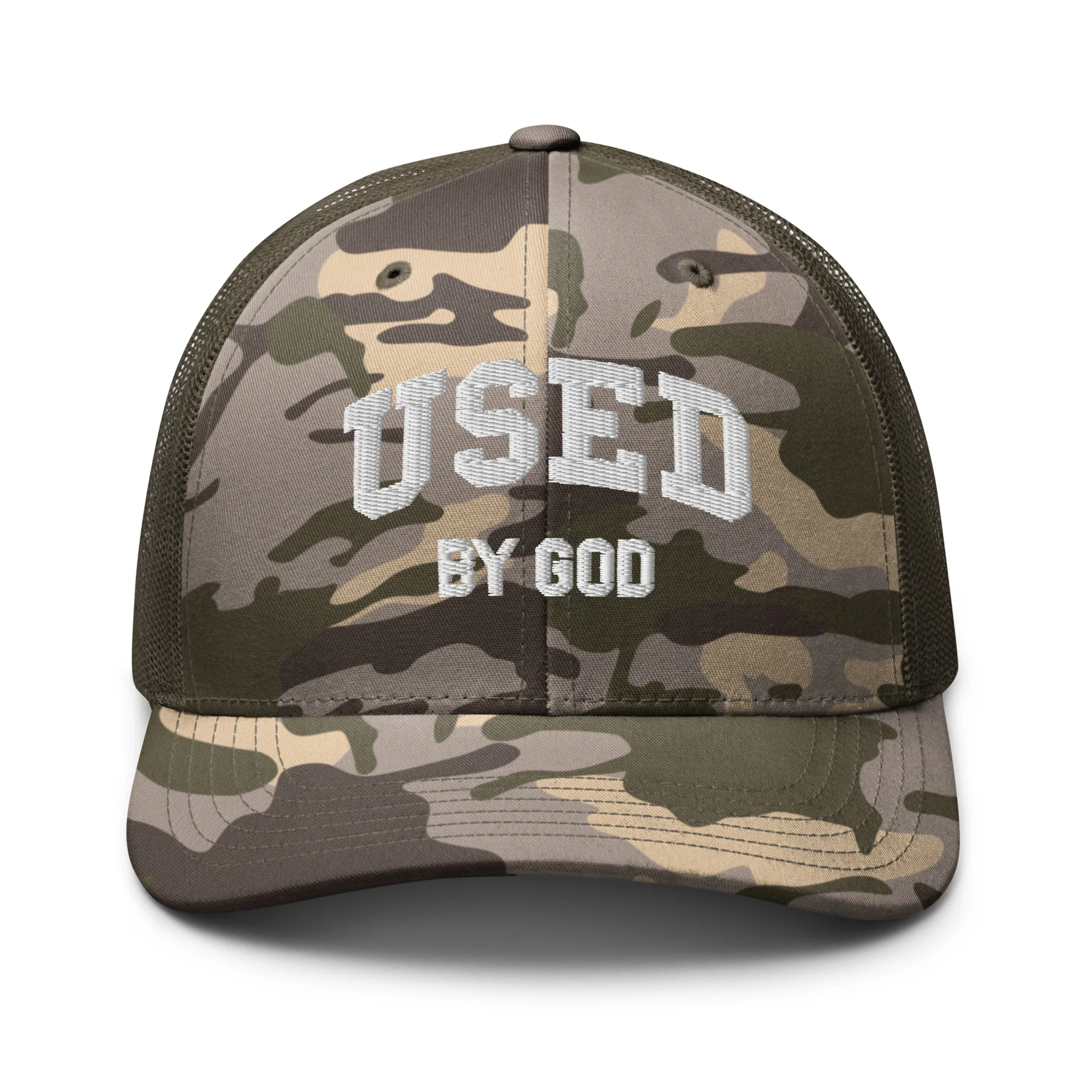 UBG Collegiate Camo Trucker Hat - Image 6