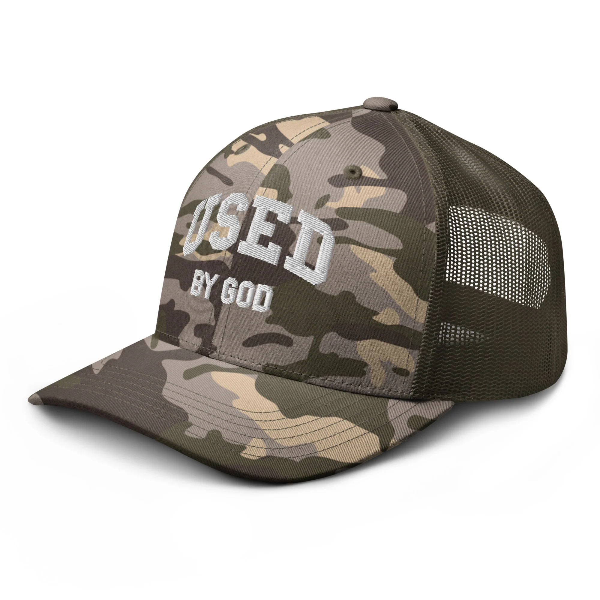 UBG Collegiate Camo Trucker Hat - Image 7