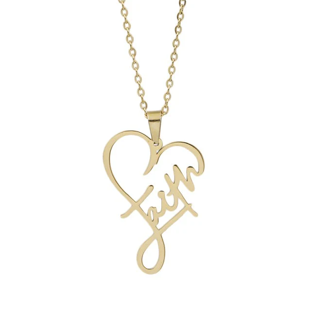 Faith Heart Necklace - Image 5