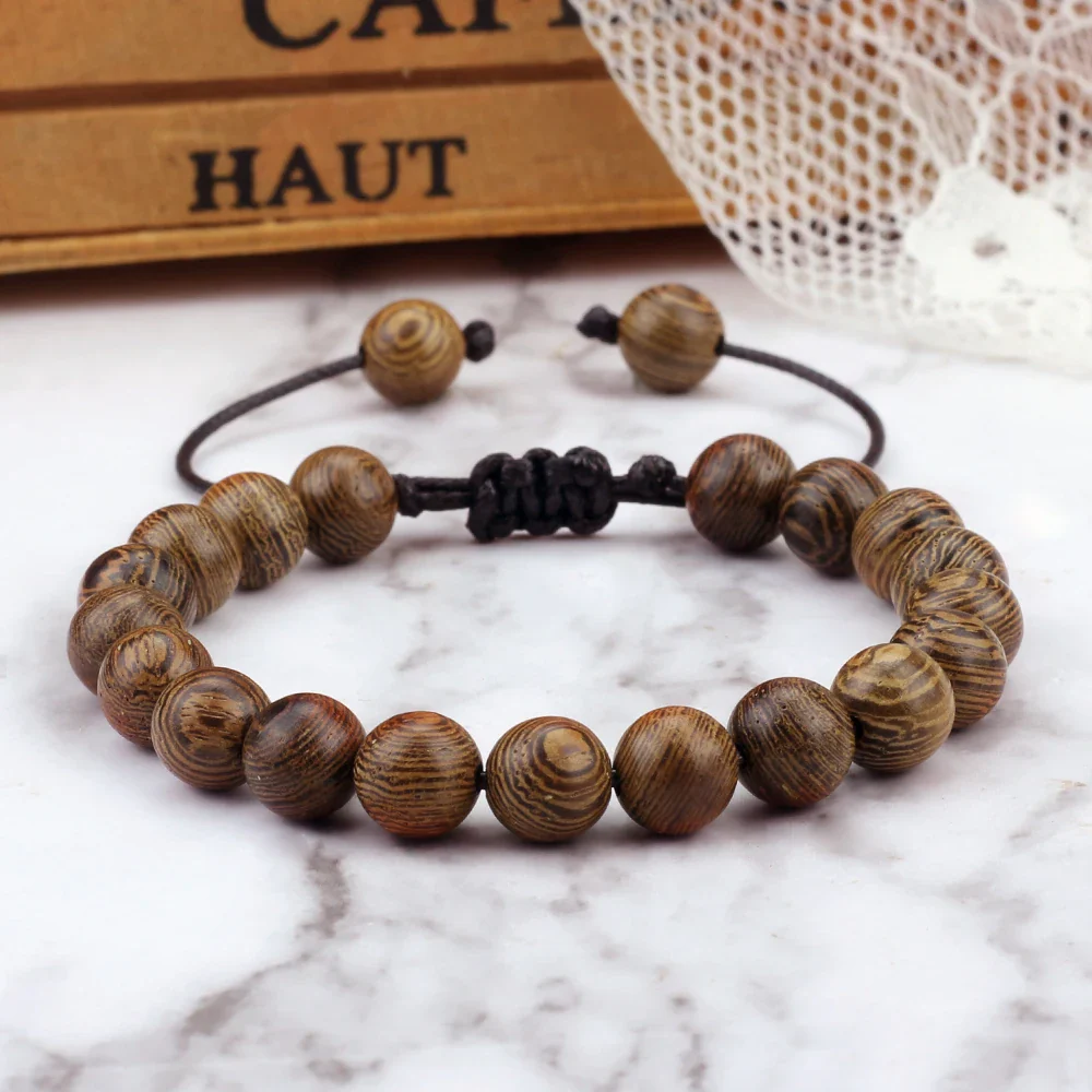Wood Bead Prayer Bracelet - Image 2